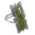 Genuine Sterling Silver Turquoise Ring Size 6-3/4 EX44266